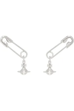 Vivienne Westwood Silver Safety Pin Earrings