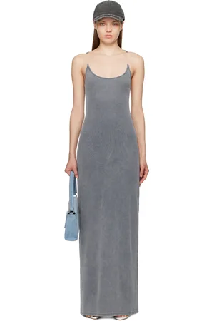 Y / PROJECT Blue Invisible Strap Maxi Dress