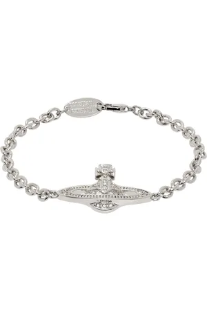 Vivienne Westwood Silver Mini Bas Relief Chain Bracelet