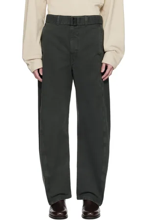 LEMAIRE Navy Twisted Belted Jeans