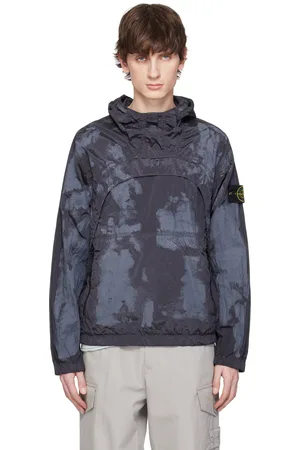 Stone Island Gray Nylon Metal Jacket