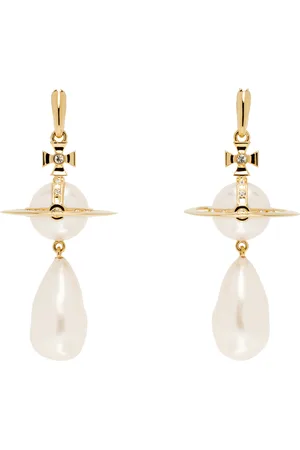 Vivienne Westwood Gold Giant Faux-Pearl Drop Earrings