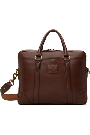 Ralph Lauren Brown Heritage Leather Briefcase
