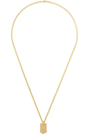 In Gold We Trust SSENSE Exclusive Gold Dog Tag Necklace
