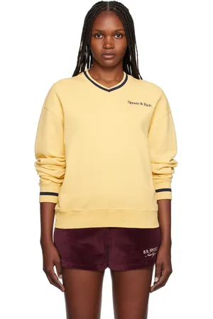 Sporty & Rich Yellow New Serif Sweatshirt