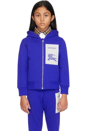 Burberry Kids Blue EKD Hoodie