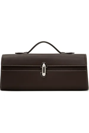 SAVETTE Brown Slim Symmetry Pochette Bag