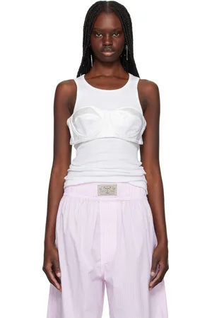 Vaquera White Balconette Bra Tank Top