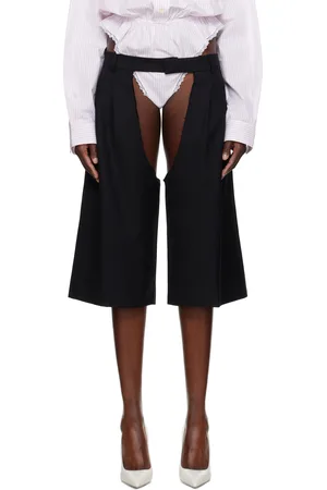 Vaquera Black Chap Shorts