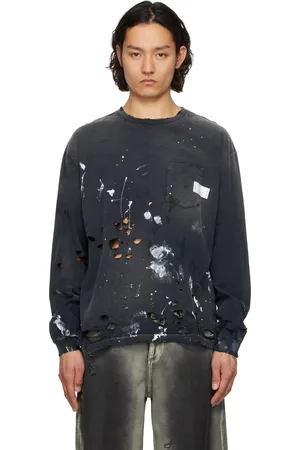 NEIGHBORHOOD Black Crewneck-P Savage LS T-shirt