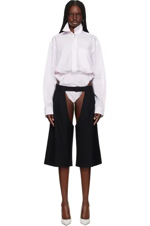 Vaquera Pink & White Buttondown Bodysuit
