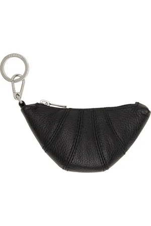LEMAIRE Black Mini Croissant Coin Pouch