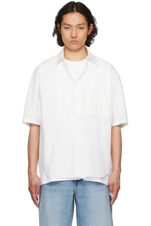 Solid White Crinkled Shirt