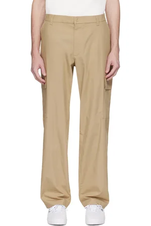 Lacoste Beige Regular Fit Lightweight Cotton Cargo Pants
