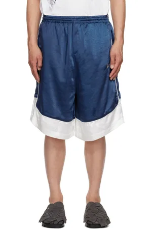 We11 Done Navy Selldone Track Shorts
