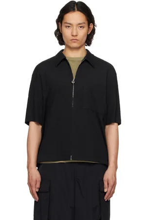 Solid Black Gauze Shirt