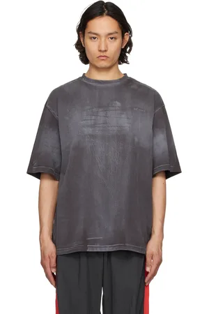 We11 Done Gray Sprayed T-shirt