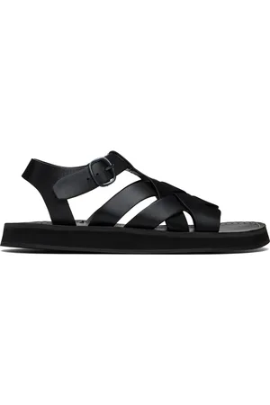 Hereu SSENSE Exclusive Black Beltra Fisherman Sandals