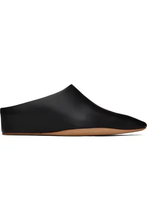 Jil Sander Black Square Toe Mules
