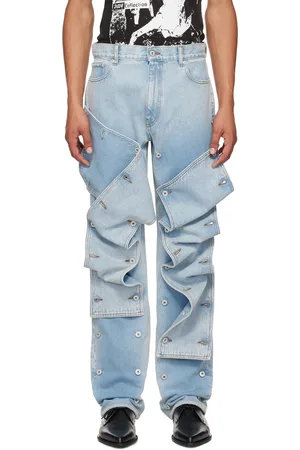 Y / PROJECT Blue Snap Off Jeans