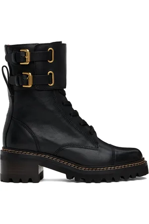 See by Chloé Black Mallory Boots