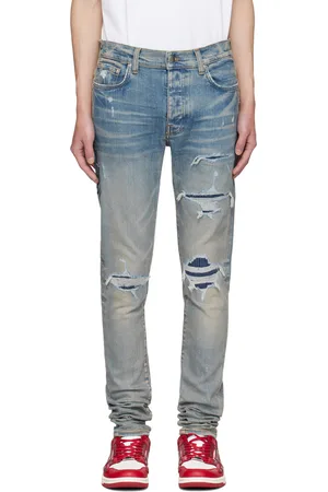 AMIRI Indigo Varsity Repair Jeans