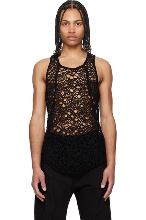 JULIUS Black Lathrus Tank Top