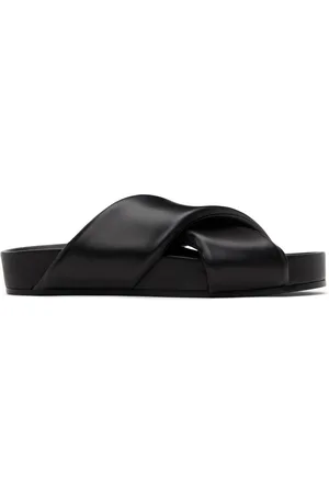 Jil Sander Black Padded Slides