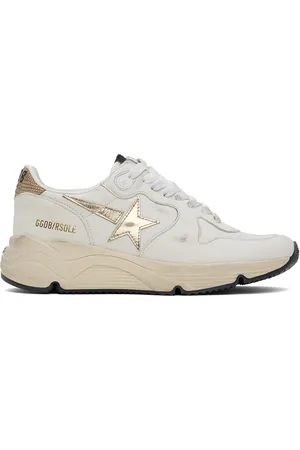 Golden Goose Off-White & Beige Running Sole Sneakers