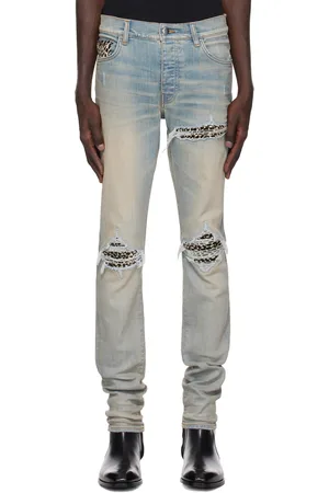 AMIRI Blue Leopard MX1 Jeans