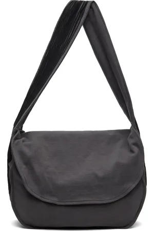 SONG FOR THE MUTE Black Appliqué Messenger Bag
