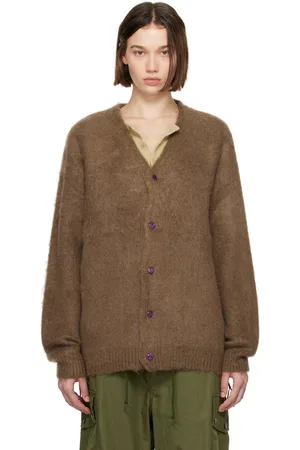 Pins & Needles Brown EP Mohair Cardigan