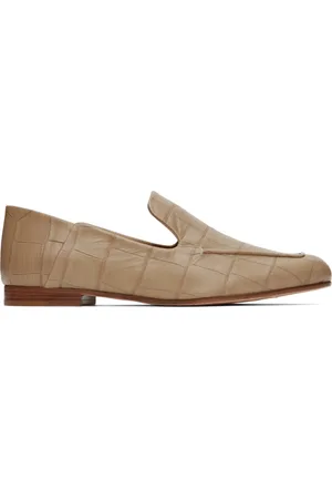 Max Mara Beige Croc Laris Loafers