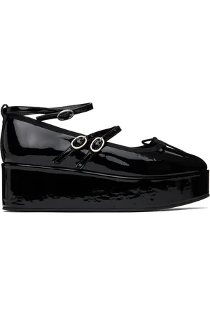 Repetto Black Cendrillon Platform Mary Jane Ballerina Flats