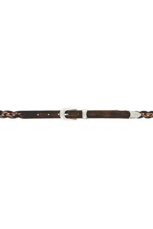 OUR LEGACY Black 2 CM Braided Belt