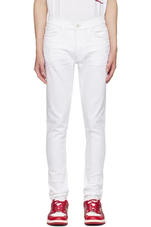 AMIRI White Released Hem Skinny Jeans