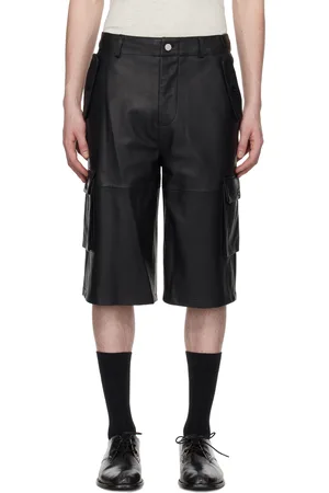 Deadwood Black Carter Leather Shorts