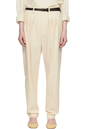LEMAIRE Off-White Pleated Tailored Trousers
