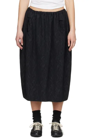 Ader Error Black Product. 74 Midi Skirt