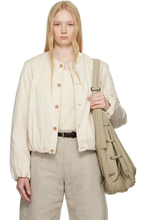 LEMAIRE Off-White Wadded Bomber Jacket