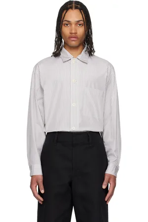 LEMAIRE White & Taupe Pyjama Shirt