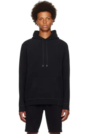 Sunspel Black Classic Hoodie
