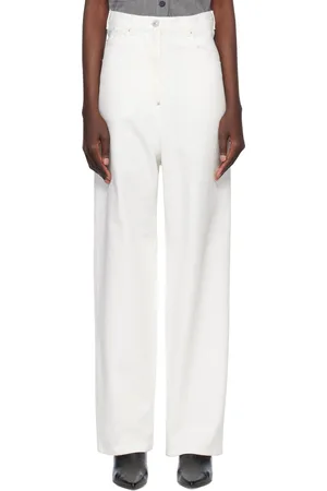 pushBUTTON White Panty Cutout Jeans