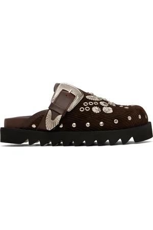 TOGA PULLA SSENSE Exclusive Brown Buckle Clogs