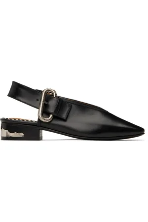 TOGA PULLA SSENSE Exclusive Black Leather Flats