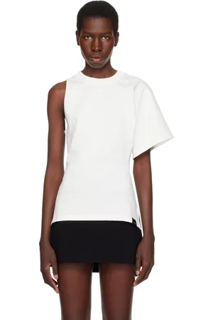 Courrèges White Scuba One-Sleeve T-shirt