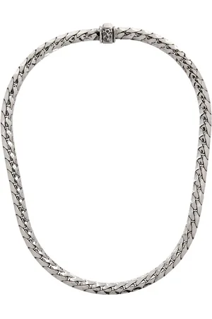 EMANUELE BICOCCHI Silver Herringbone Chain Necklace