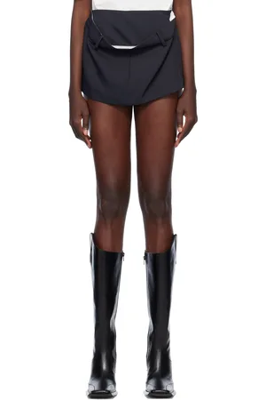 pushBUTTON Black Kangaroo Micro Skort