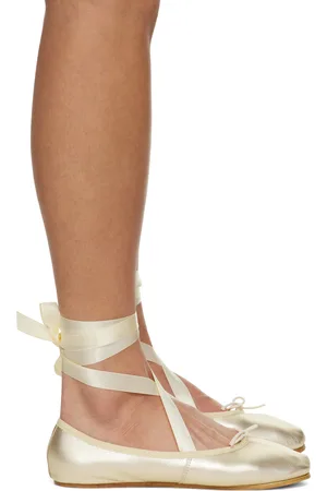 Repetto Gold Sophia Ballerina Flats