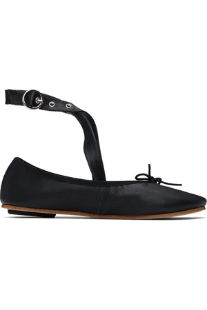 Repetto Black Sophia Belt Ballerina Flats